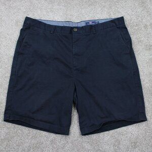 Vineyard Vines Breaker Shorts Mens 42 Blue Chino Stretch Flat Front w/ 9" inseam